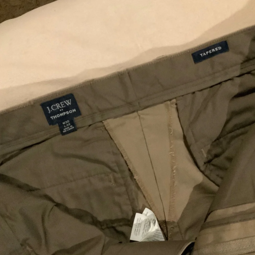 JCrew Tan 30 32 Thompson  Tapered Chinos Office Golf Preppy Resort Essential